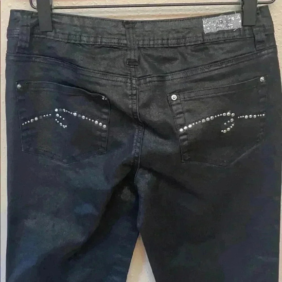 JUSTICE Girls Black Jeans - Picture 5 of 6